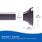 Kenney Mfg Twist & Fit No Tools Decorative Tension Shower Curtain Rod, 42-72in, Bronze KN912C/35HUS - alternate 10